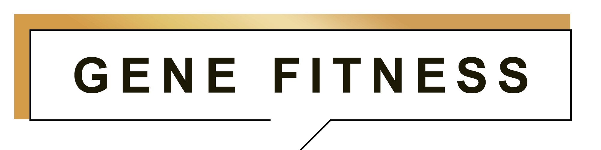 genefitnessの文字の画像