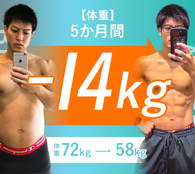 5ヵ月間-14kg